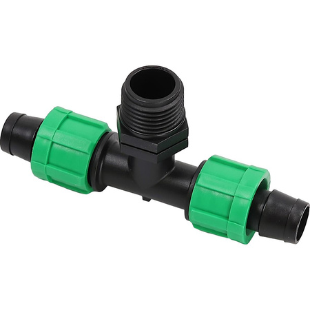 10x Trójnik z gwintem zewnętrznym, Dn17*1/2" DR-016 MAMUTH