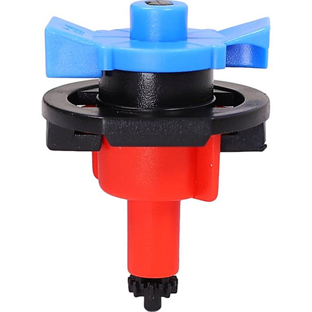 10x Mini zraszacze 360° bez mostka. (typ odwrócony), czerwona dysza, 80 l/h przy 2 barach DR-052 MAMUTH