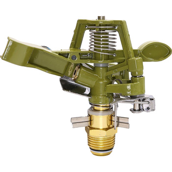 Zraszacz pulsacyjny metalowy sektorowy Rozmiar:1/2 Ciśnienie: 1-4 bary Promień natryskiwania: 12-15m Strumień: 10-20 l/min DR-062 MAMUTH