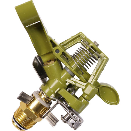 Zraszacz pulsacyjny metalowy sektorowy Rozmiar:1/2 Ciśnienie: 1-4 bary Promień natryskiwania: 12-15m Strumień: 10-20 l/min DR-062 MAMUTH