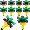 10x Mini zraszacze 360° bez mostka (typ pionowy), żółta dysza, 66 l/h przy 2 barach DR-055 MAMUTH