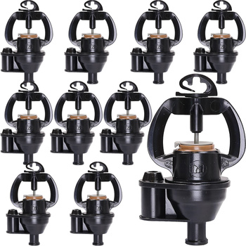 10x Mikrozraszacz PC 2000W, 55 l/h, brązowa dysza, połączenie z kołkiem o średnicy zewnętrznej 8 mm i złączem żeńskim φ7 DR-047 MAMUTH