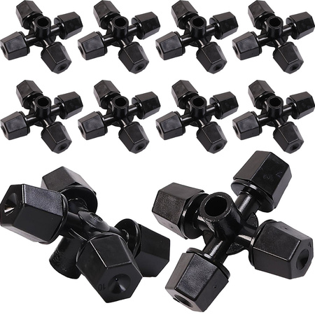 10x 4-wylotowy zamgławiacz, czarna dysza DR-057 MAMUTH