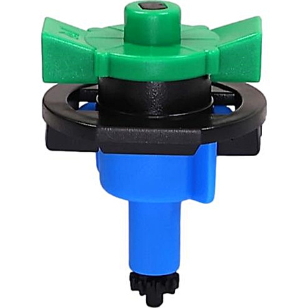 10x Mini zraszacze 360° bez mostka. (typ pionowy), niebieska dysza, 49 l/h przy 2 barach DR-054 MAMUTH