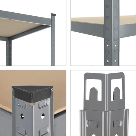 Metallregal mit fünf Fächern 180x90x40cm RK-01 MAMUTH