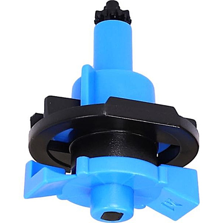 10x Mini-zraszacze 360° bez mostka. (Typ odwrócony), niebieska dysza, 49 l/h przy 2 barach DR-050 MAMUTH