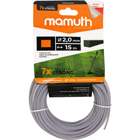 Řezací šňůra 2,0mm 15m QUADRATIC KT-V14 MAMUTH
