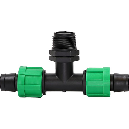 10x Trójnik z gwintem zewnętrznym, Dn17*1/2" DR-016 MAMUTH