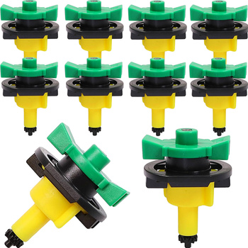 10x Mini zraszacze 360° bez mostka (typ pionowy), żółta dysza, 66 l/h przy 2 barach DR-055 MAMUTH