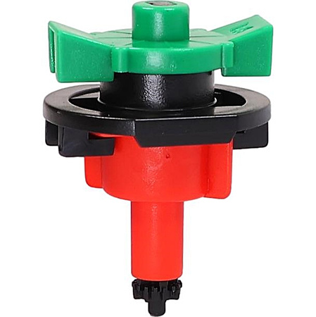 10x Mini zraszacze 360° bez mostka (typ pionowy), czerwona dysza, 80 l/h przy 2 barach DR-056 MAMUTH