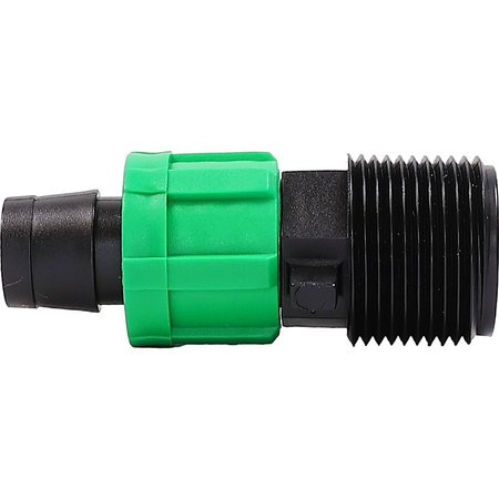 10x Złącze z gwintem zewnętrznym do taśmy, Dn17*3/4" DR-013 MAMUTH