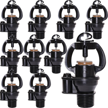 10x Mikrozraszacz PC 2000G, 55 l/h, brązowa dysza, połączenie z kołkiem o średnicy zewnętrznej 8 mm i gwintem zewnętrznym 1/2" BSP DR-048 MAMUTH