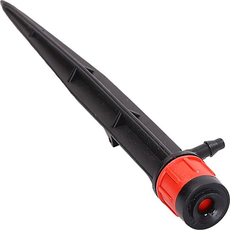 10x Zraszacz z regulowanym przepływem wbijany, 1/4” 0-80 l/h przy 1 barze, długość 15 cm, bez 5132. DR-045 MAMUTH