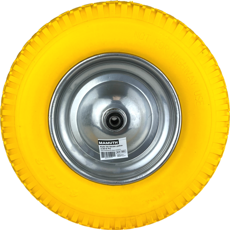 Koło do taczki pełne z osią 4.00-8 PU KT-101 MAMUTH