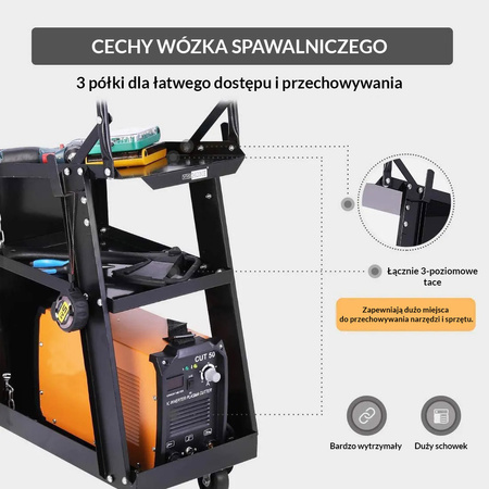 Svařovací vozík 70x37x90cm WL-01 MAMUTH