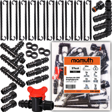 Zestaw do LINII kroplujących 37szt. DRIPLINE SET DR-059 MAMUTH