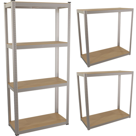 Metallregal mit vier Fächern 150x75x30cm RK-05 MAMUTH