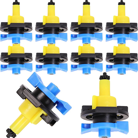 10x Mini zraszacze 360° bez mostka. (typ odwrócony), dysza żółta, 66 l/h przy 2 barach DR-051 MAMUTH
