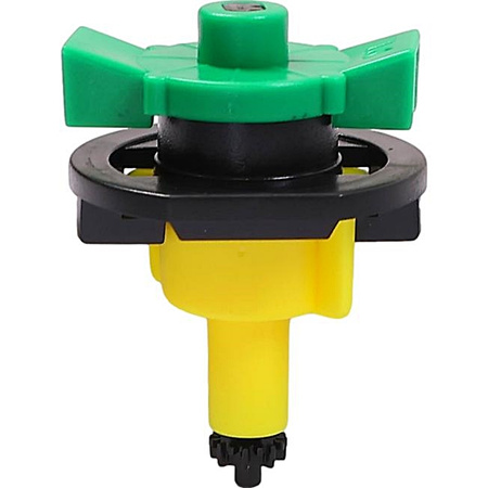 10x Mini zraszacze 360° bez mostka (typ pionowy), żółta dysza, 66 l/h przy 2 barach DR-055 MAMUTH