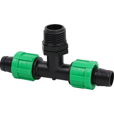 10x Trójnik z gwintem zewnętrznym, Dn17*1/2" DR-016 MAMUTH