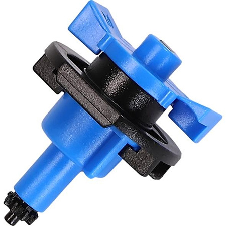 10x Mini-zraszacze 360° bez mostka. (Typ odwrócony), niebieska dysza, 49 l/h przy 2 barach DR-050 MAMUTH