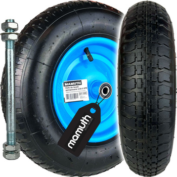 Koło do taczki pompowane z osią 4.00-8 6PR KT-100 MAMUTH