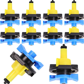 10x Mini zraszacze 360° bez mostka. (typ odwrócony), dysza żółta, 66 l/h przy 2 barach DR-051 MAMUTH